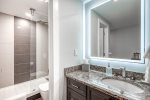 Recently remodeled Second Guest Bathroom features Walk in Shower 